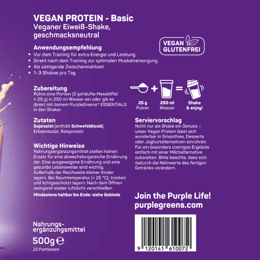 PurpleGreens® VEGAN PROTEIN - Basic