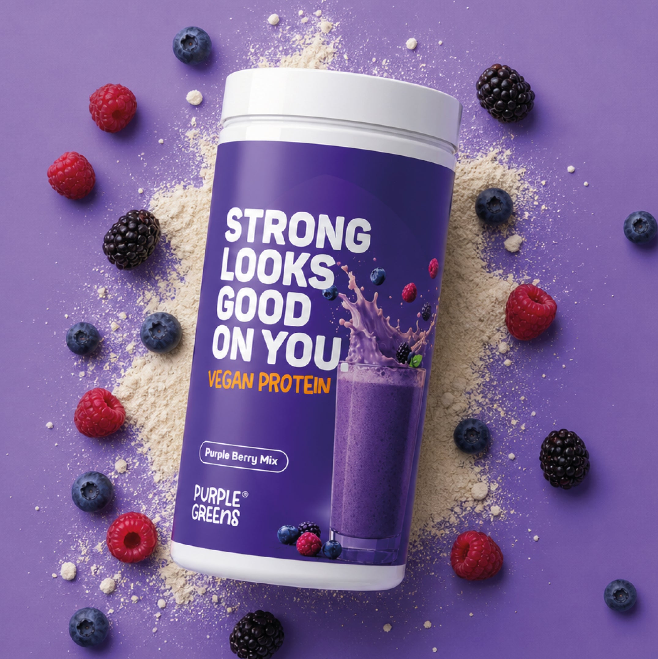 PurpleGreens® VEGAN PROTEIN - Purple Berry Mix