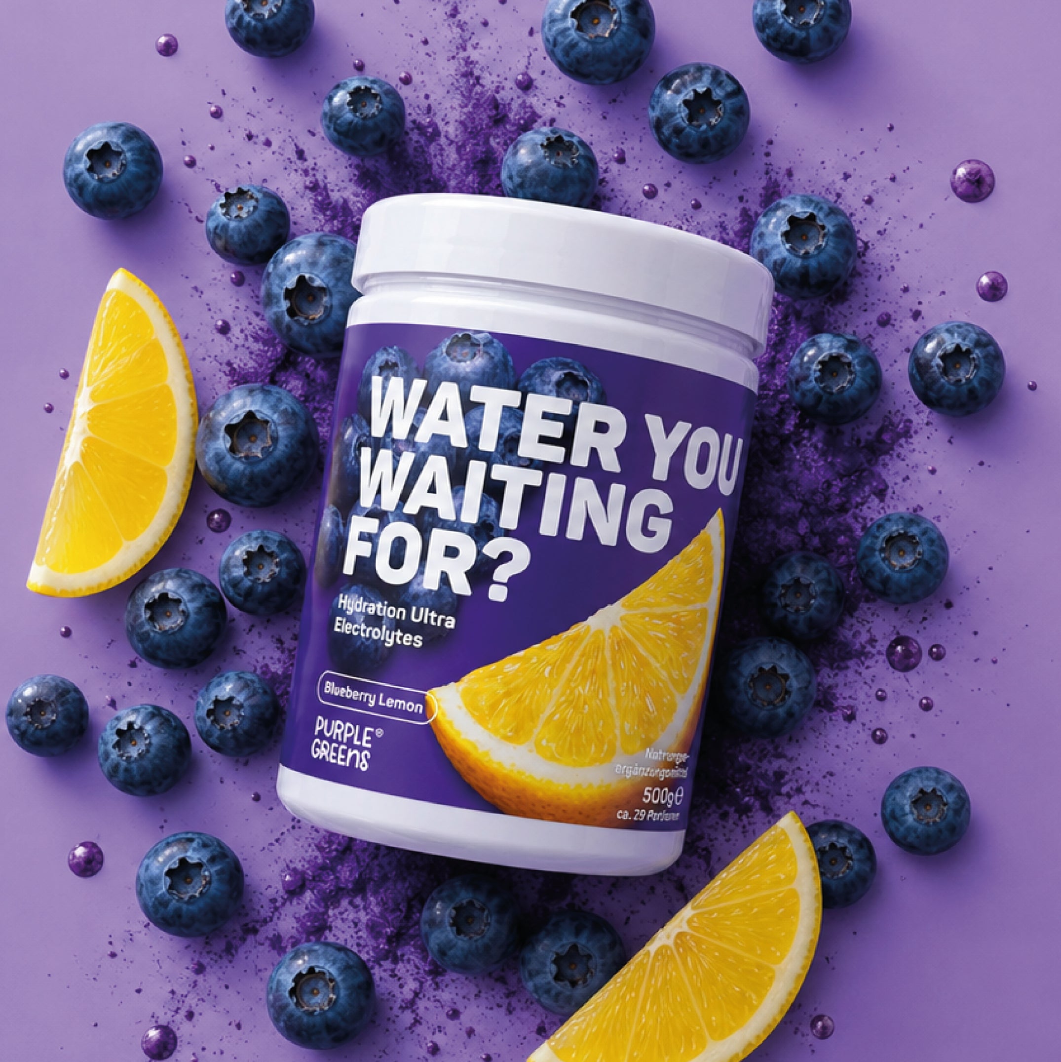 PurpleGreens® HYDRATION Ultra - Blueberry Lemon
